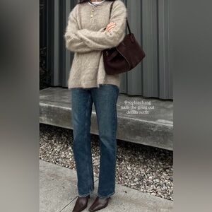 PAIGE Dark Blue Straight Leg Jeans, sawyer matchstick